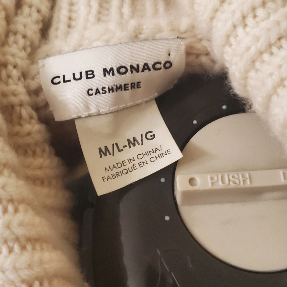 Luscious Chunky 100% Cashmere Club Monaco Turtleneck - Picture 5 of 11